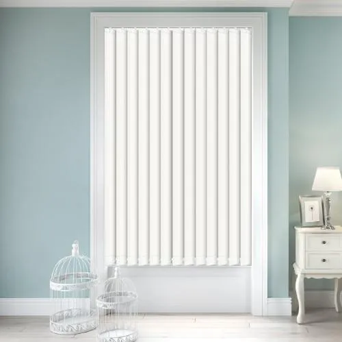 Nefertiti Bright White Vertical Blind | Blinds.Online