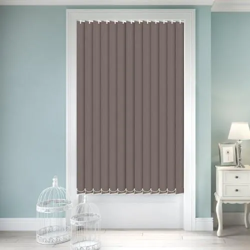 Nefertiti Taupe Vertical Blind | Blinds.Online