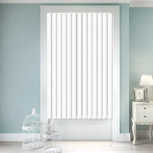 Nefertiti Urban FR White Vertical Blind | Blinds.Online