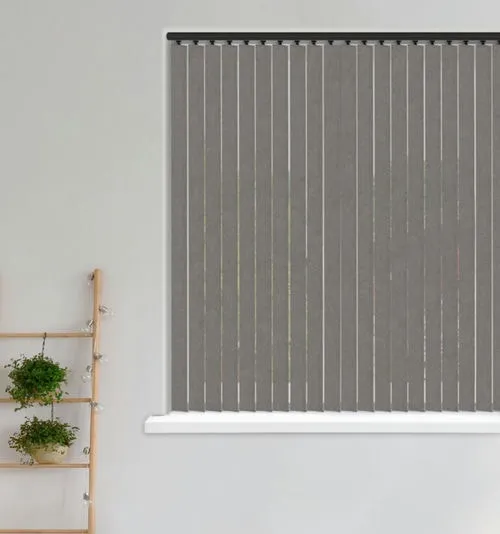 Noella Soothing Grey Vertical Blind | Blinds.Online