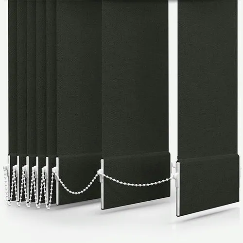 Rhododendron Blackout Anthracite Vertical Blind | Blinds.Online