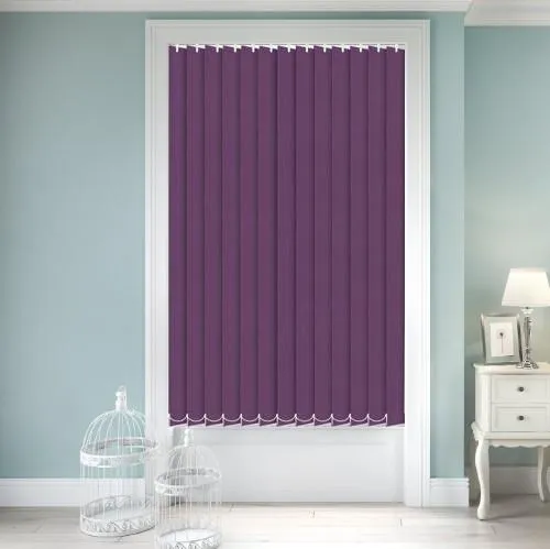 Rhododendron Blackout Mulberry Vertical Blind | Blinds.Online