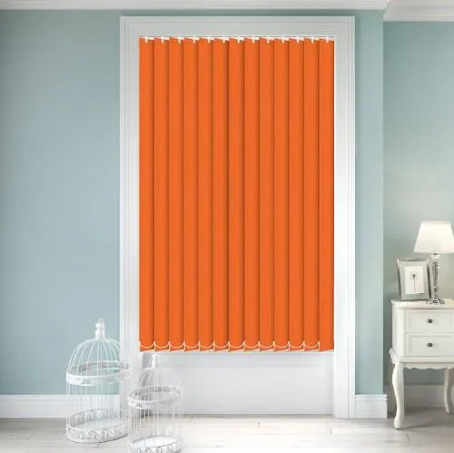 Rhododendron Blackout Orange Vertical Blind | Blinds.Online