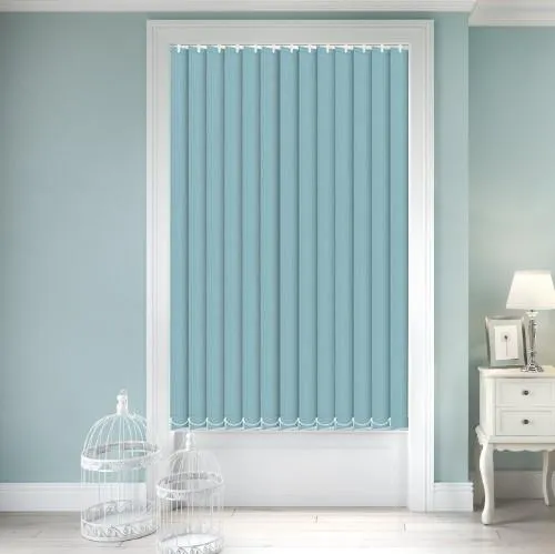 Rhododendron Blackout Sky Blue Vertical Blind | Blinds.Online