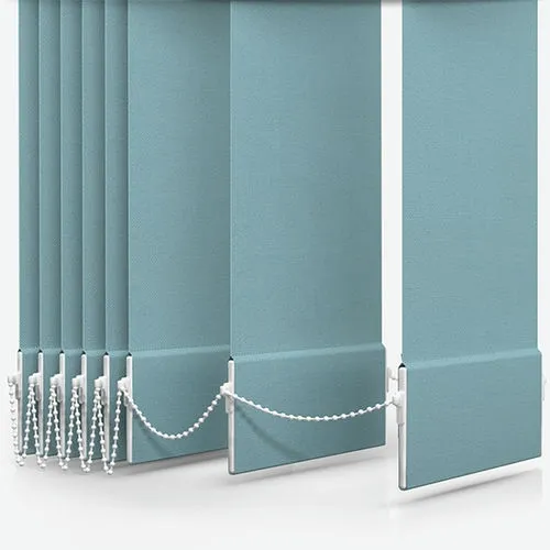 Rhododendron Blackout Sky Blue Vertical Blind | Blinds.Online