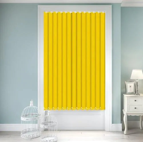 Rhododendron Blackout Yellow Vertical Blind | Blinds.Online