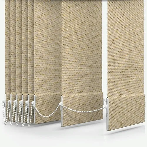 Serenella Darcy Gold Vertical Blind | Blinds.Online