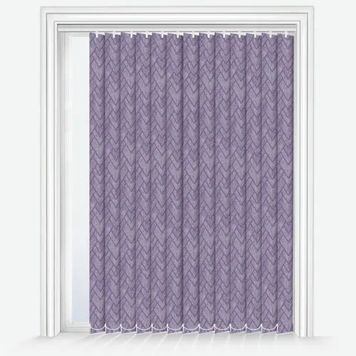 Serenella Isabelle Aubergine Vertical Blind | Blinds.Online