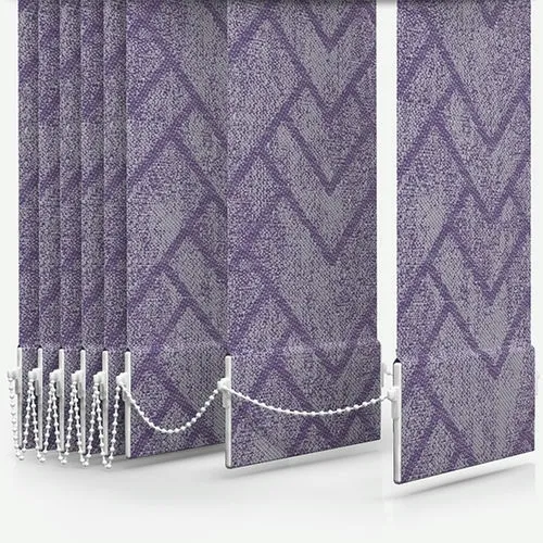 Serenella Isabelle Aubergine Vertical Blind | Blinds.Online