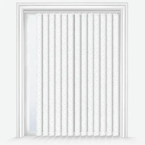 Serenella Lacie White Vertical Blind | Blinds.Online