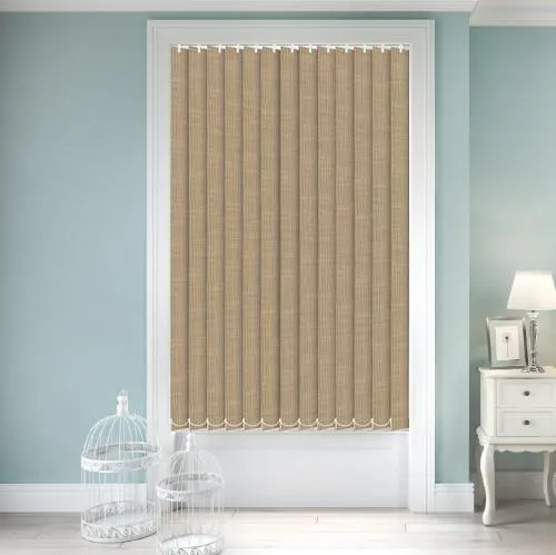 Serenella Linenweave Sand Vertical Blind | Blinds.Online