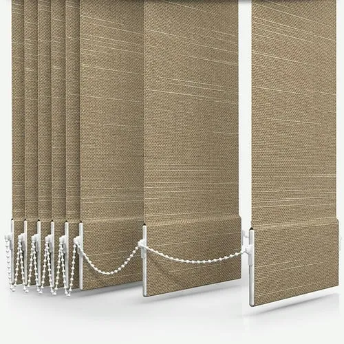 Serenella Linenweave Sand Vertical Blind | Blinds.Online