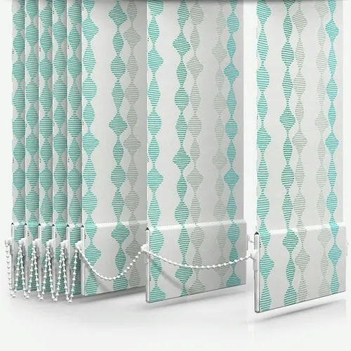 Serenella Turquoise Vertical Blind | Blinds.Online