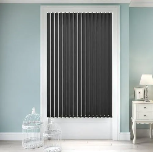 Stratford Black Vertical Blind | Blinds.Online