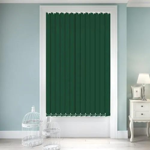 Zenobia Blackout Forest Green Vertical Blind | Blinds.Online