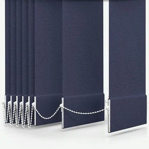 Zenobia Blackout Indigo Vertical Blind | Blinds.Online