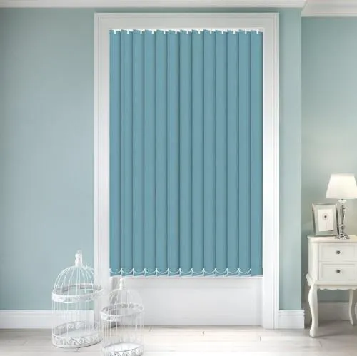 Zenobia Blackout Ocean Green Vertical Blind | Blinds.Online