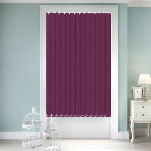 Zenobia Blackout Plum Vertical Blind | Blinds.Online