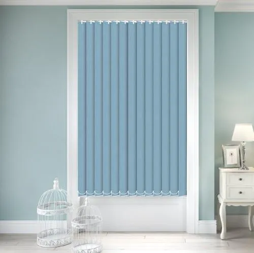 Zenobia Blackout Powder Blue Vertical Blind | Blinds.Online