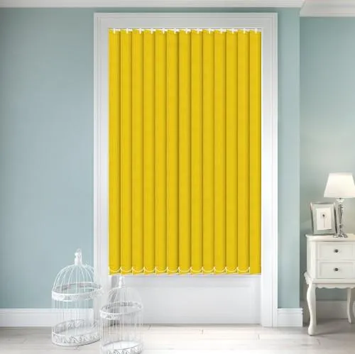 Zenobia Blackout Sunshine Yellow Vertical Blind | Blinds.Online