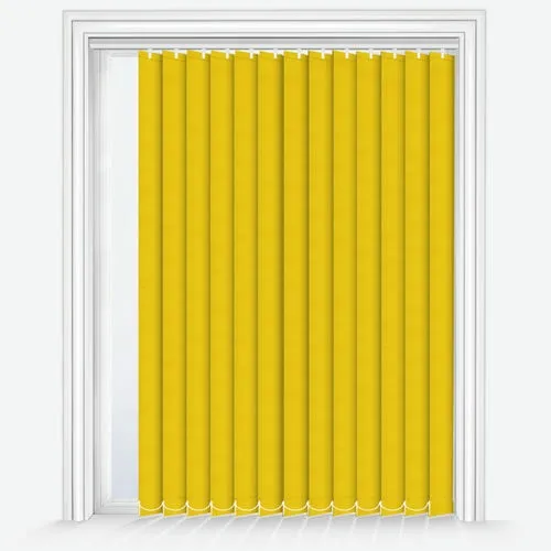 Zenobia Blackout Sunshine Yellow Vertical Blind | Blinds.Online