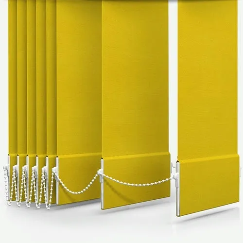 Zenobia Blackout Sunshine Yellow Vertical Blind | Blinds.Online