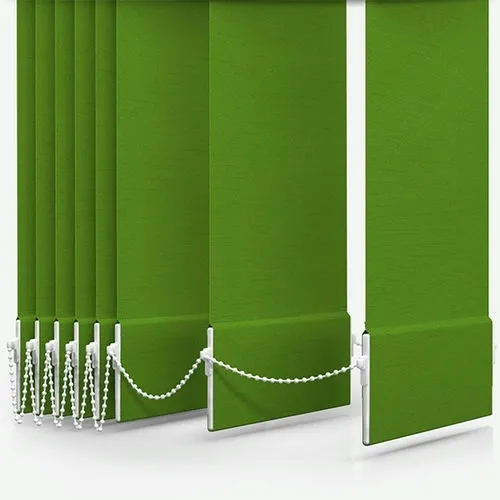 Zenobia Dimout Apple Green Vertical Blind | Blinds.Online