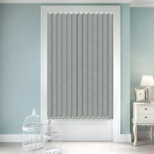 Zenobia Dimout Dove Grey Vertical Blind | Blinds.Online