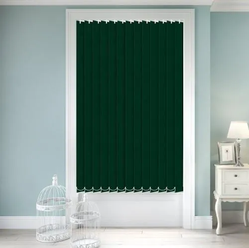 Zenobia Dimout Forest Green Vertical Blind | Blinds.Online