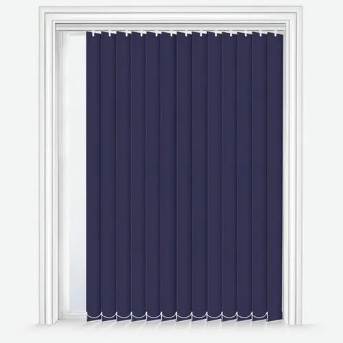 Zenobia Dimout Indigo Vertical Blind | Blinds.Online