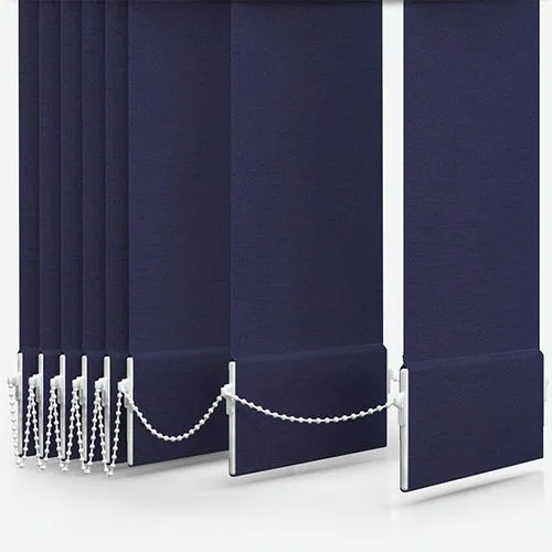 Zenobia Dimout Indigo Vertical Blind | Blinds.Online