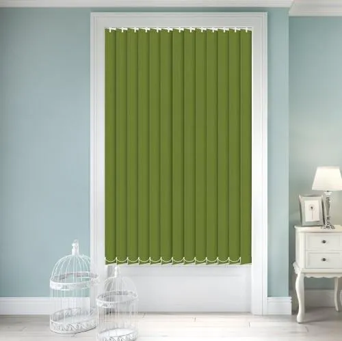 Zenobia Dimout Lime Vertical Blind | Blinds.Online