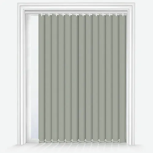 Zenobia Dimout Mist Grey Vertical Blind | Blinds.Online