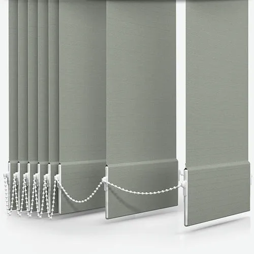 Zenobia Dimout Mist Grey Vertical Blind | Blinds.Online