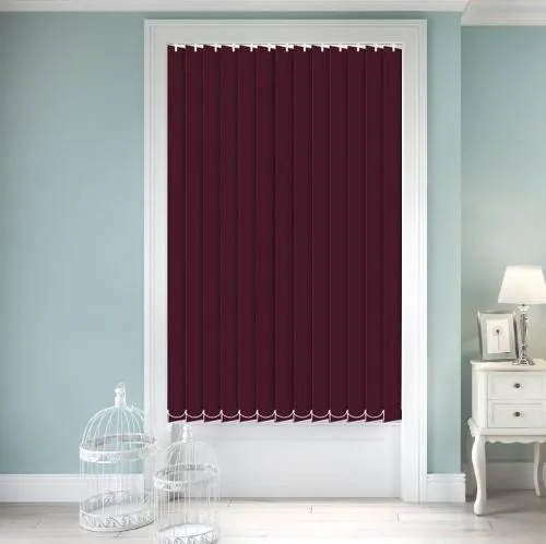 Zenobia Dimout Plum Vertical Blind | Blinds.Online