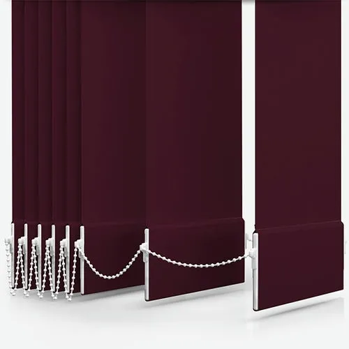 Zenobia Dimout Plum Vertical Blind | Blinds.Online