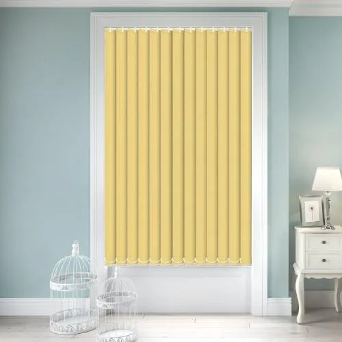 Zenobia Dimout Primrose Yellow Vertical Blind | Blinds.Online