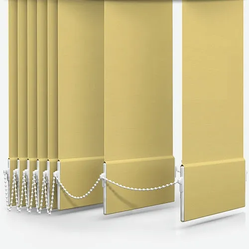 Zenobia Dimout Primrose Yellow Vertical Blind | Blinds.Online