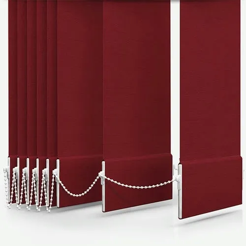 Zenobia Dimout Red Vertical Blind | Blinds.Online