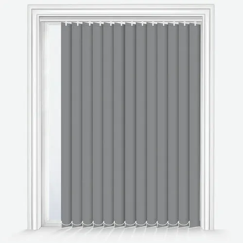 Zenobia Dimout Storm Grey Vertical Blind | Blinds.Online