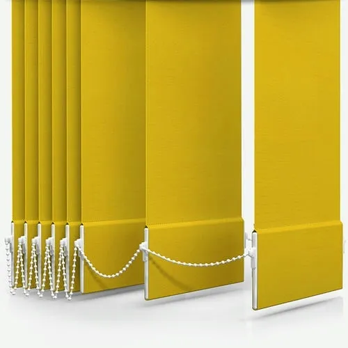 Zenobia Dimout Sunshine Yellow Vertical Blind | Blinds.Online