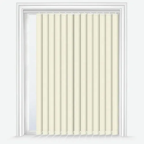 Zenobia Dimout Vanilla Cream Vertical Blind | Blinds.Online