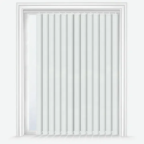 Zenobia Dimout White Vertical Blind | Blinds.Online